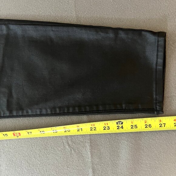 Abercrombie & Fitch Criss-Cross Super Skinny Ankle Coated Black Jeans 36/22R NWT - Picture 11 of 15